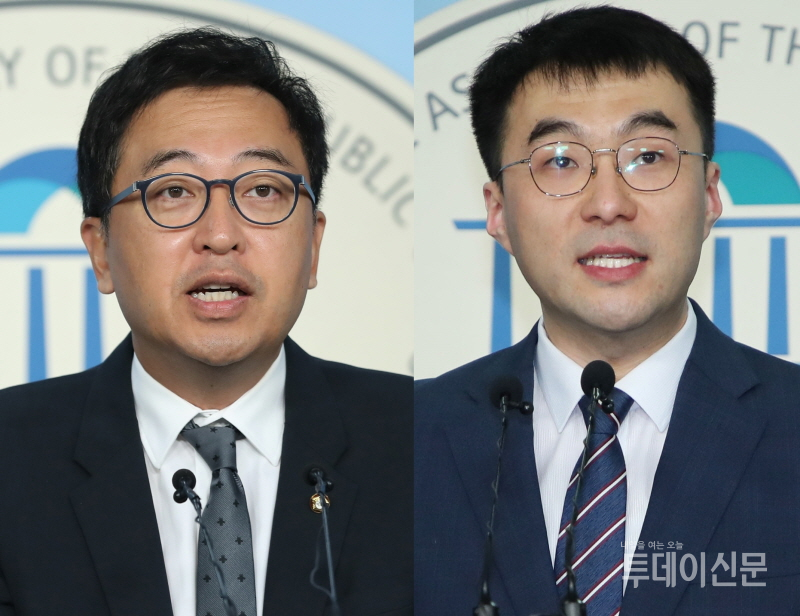 왼쪽부터 더불어민주당 금태섭 의원, 김남국 변호사 ⓒ뉴시스