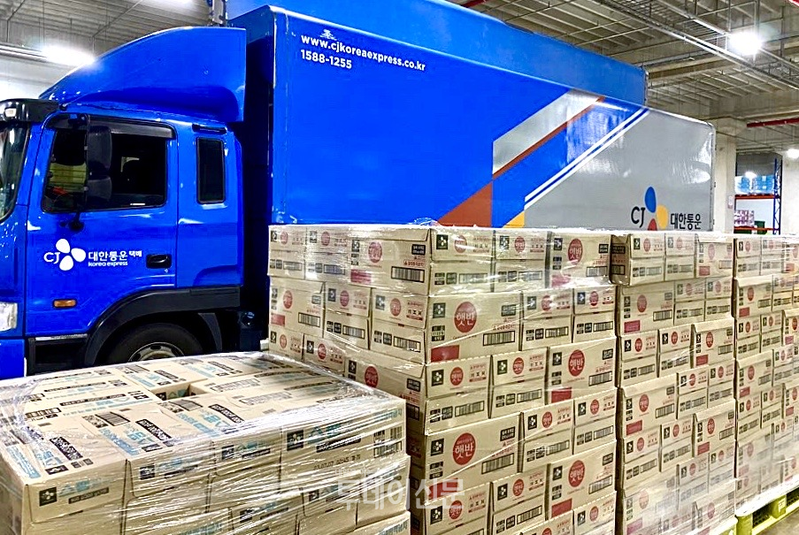 폭우 이재민을 위한 CJ제일제당의 긴급 구호물품 ⓒCJ제일제당