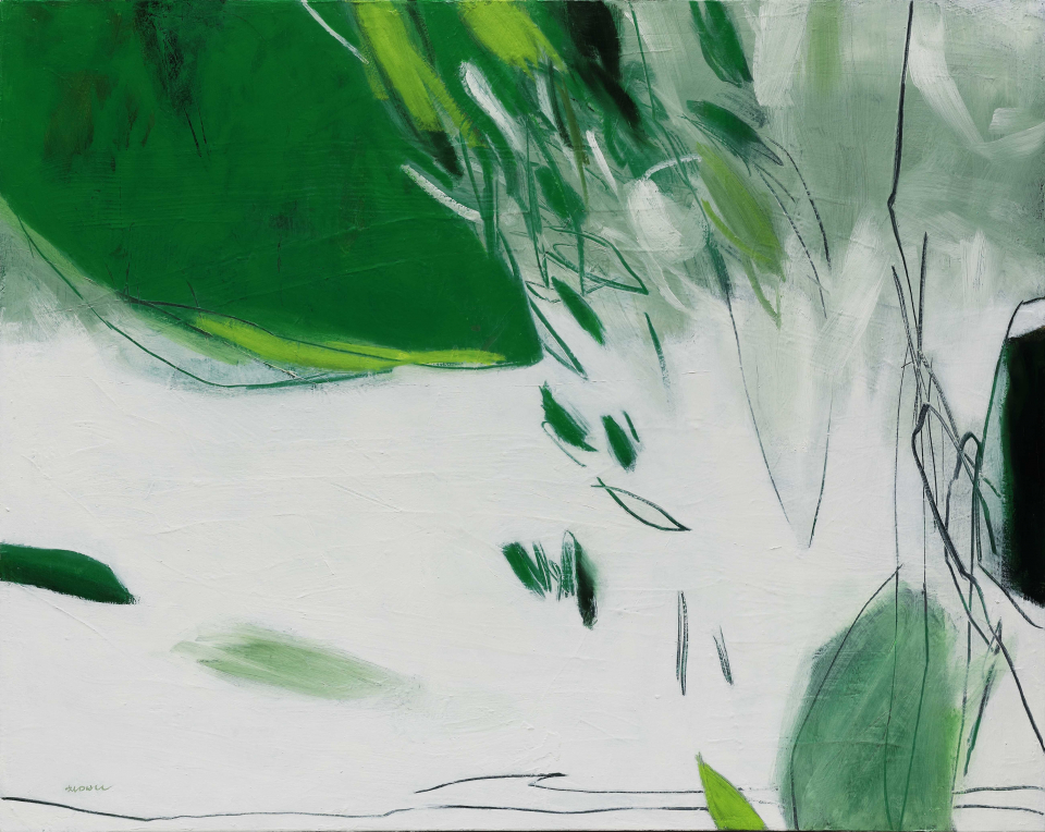 Green Leaves, acrylic on canvas, 90.5x72.5cm, 2020