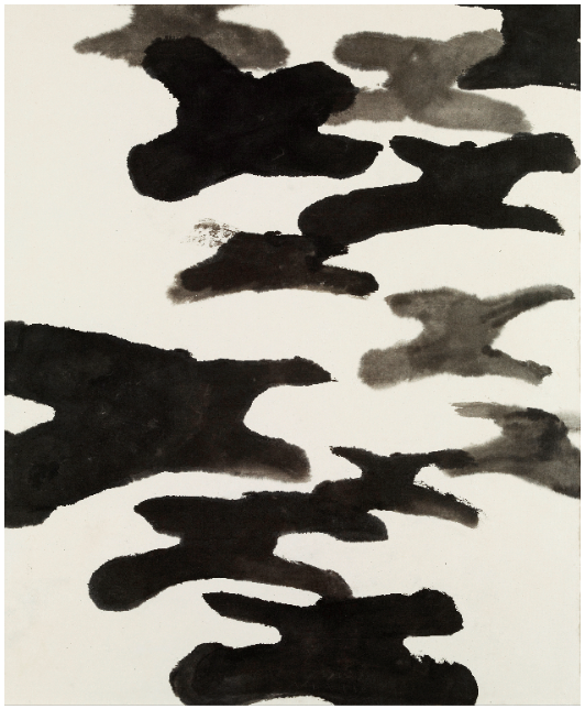 사람들, 2000년대, 닥종이에 수묵, 173x139cm ⓒ서세옥 Suh Se Ok