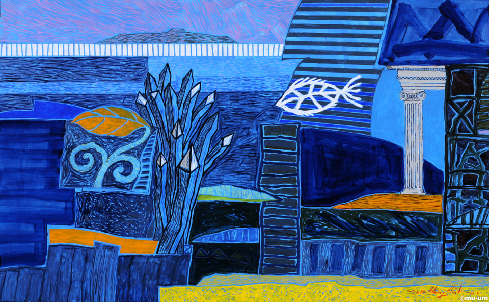 panorama acrylic on canvas, 80.5x130cm, 2011