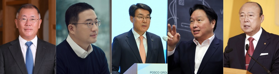 (왼쪽부터)정의선