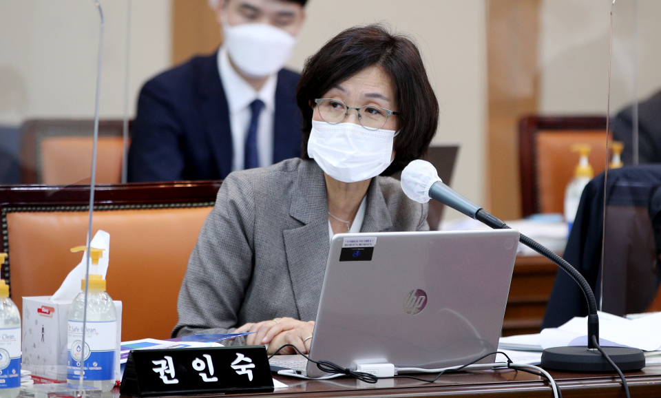 더불어 민주당 권인숙 의원 ⓒ뉴시스
