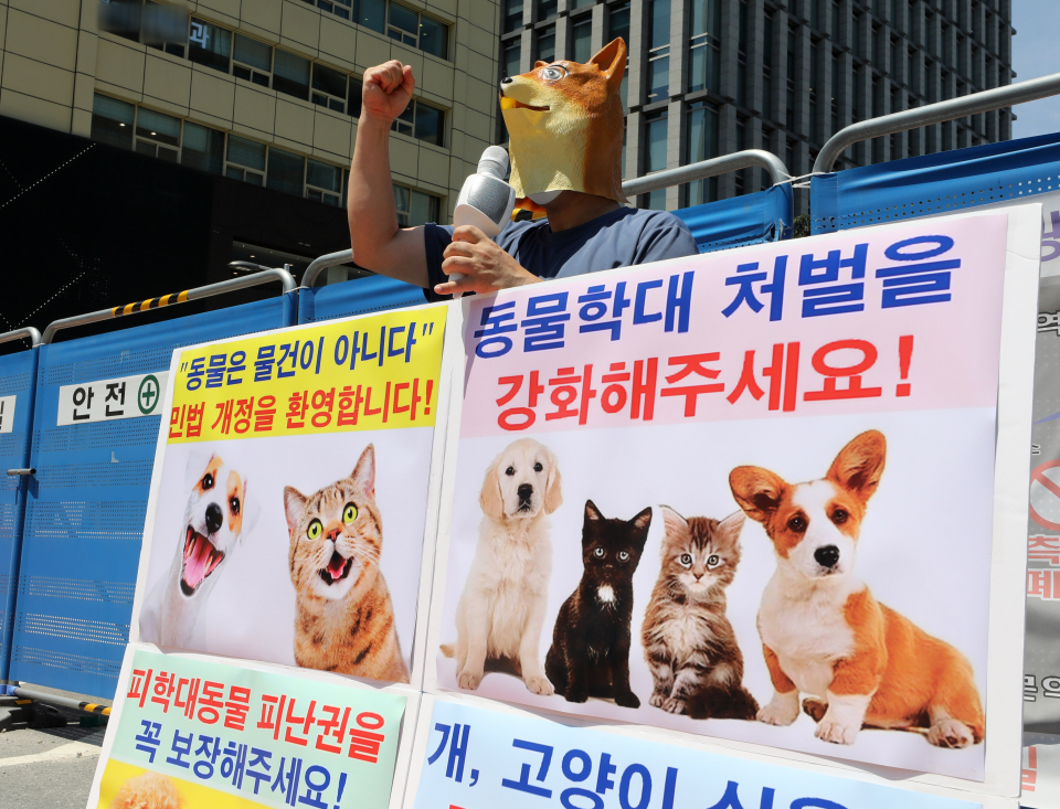 동물학대 처벌 강화를 촉구하는 1인