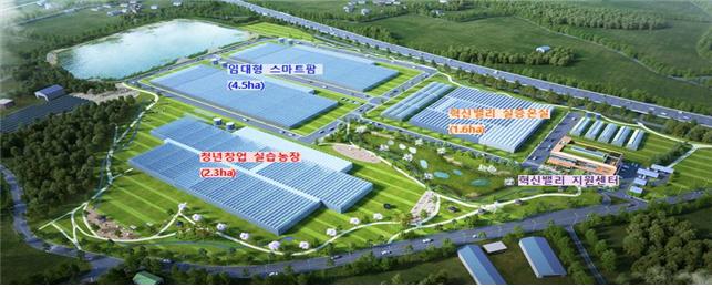 전북 김제 스마트팜 혁신밸리 조감도 ⓒ농림축산식품부
