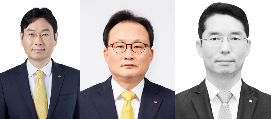 (왼쪽부터) KB국민카드 이창권 대표 내정자, KB생명보험 이환주 대표 내정자, KB증권 박정림 대표, KB저축은행 허상철 대표 내정자 ⓒKB금융지주