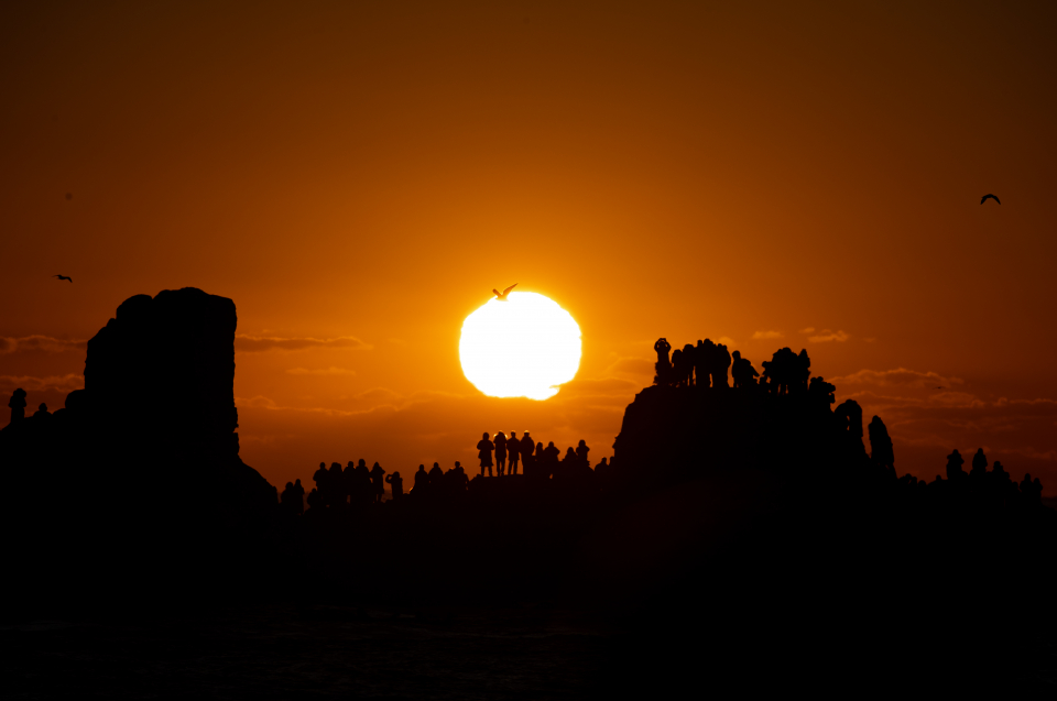 2022년 임인년(壬寅年) 새해 첫 날인 1일 강원 고성군 죽왕면 공현진해변을 찾은 시민들 ⓒ뉴시스