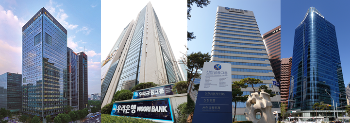 (왼쪽부터) KB, 우리, 신한, 하나금융지주 ⓒ각 사