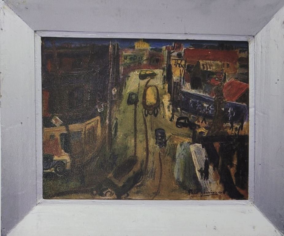 hanghai Street 40x31 Oil on Canvas 1940, Shanghai ⓒ백철극 작가