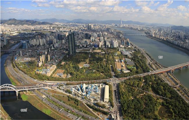 서울시 성수동에 위치한 삼표레미콘공장 부지 현황. [사진제공=서울시]