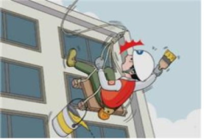 달비계 작업 중 추락사고 [이미지제공=고용노동부]