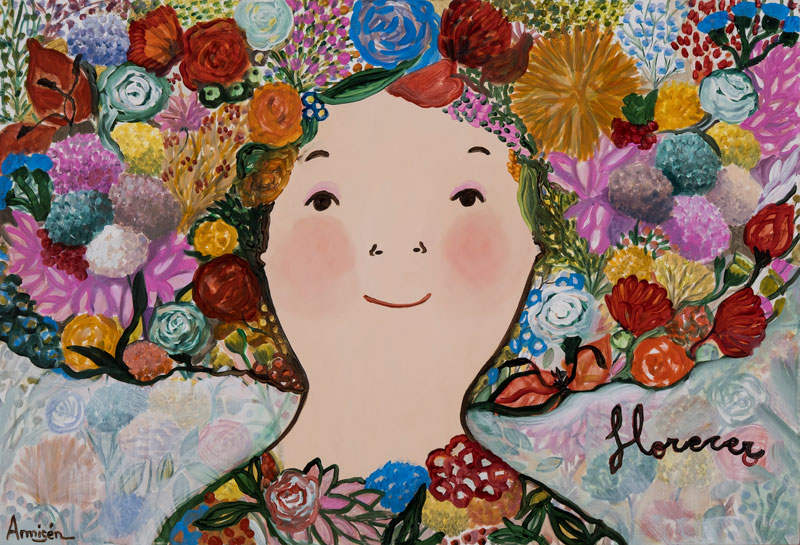 에버 알머슨의 작품 ‘In bloom’, Oil on canvas, 130 × 97 cm (2022) [사진제공=디커뮤니케이션]