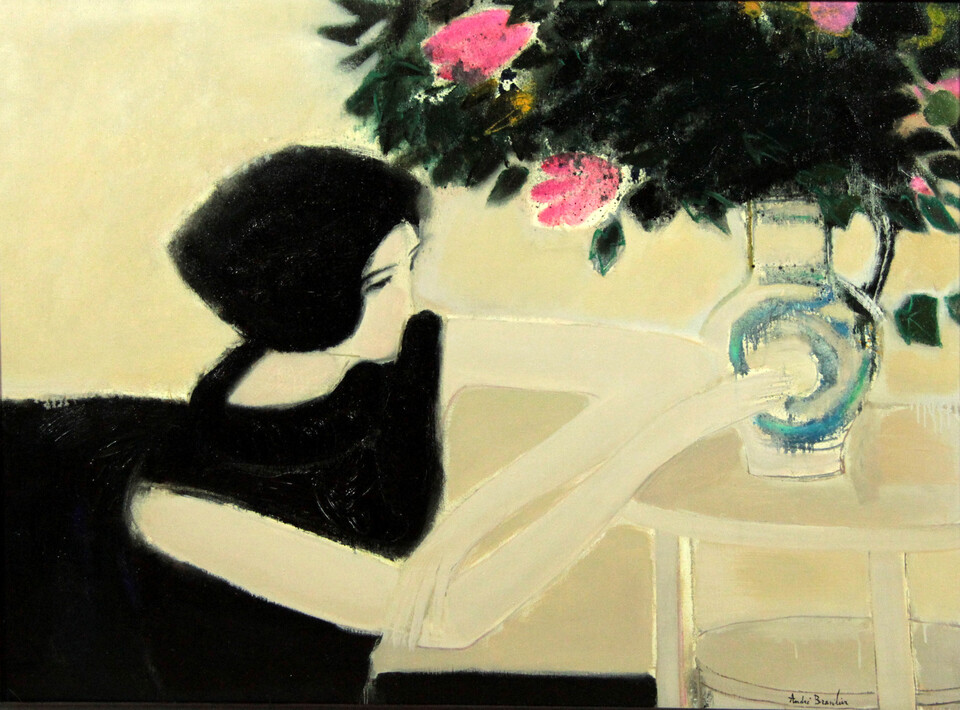 검은색의 샹탈,1964, 89x116, Oil on canvas&nbsp;ⓒAndré Brasilier/ ADAGP, Paris, 2022,