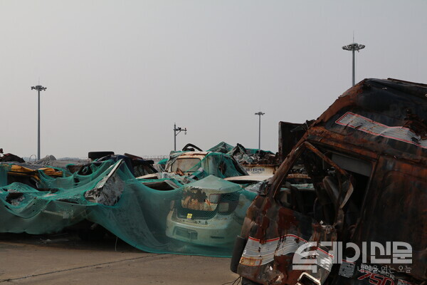세월호 참사 당시 선적해 있던 차량들 ⓒ투데이신문