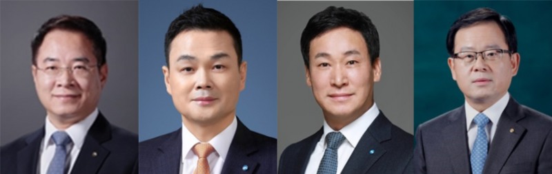 차기 우리은행장 1차 후보군.&nbsp;(사진 왼쪽부터)이석태 후보, 강신국 후보, 박완식 후보, 조병규 후보. [사진제공=우리금융]