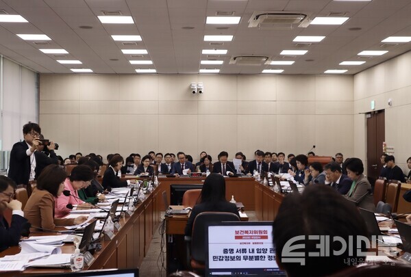 2023년도 보건복지위원회 국정감사 현장 ⓒ투데이신문