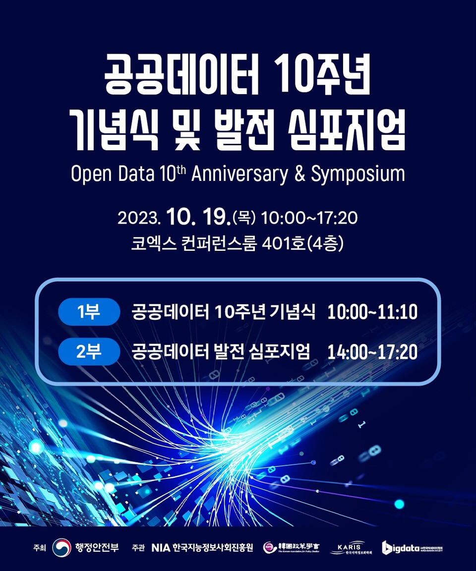 &nbsp;공공데이터&nbsp;10주년&nbsp;기념식&nbsp;행사&nbsp;포스터. [사진제공=국민건강보험공단]<br>