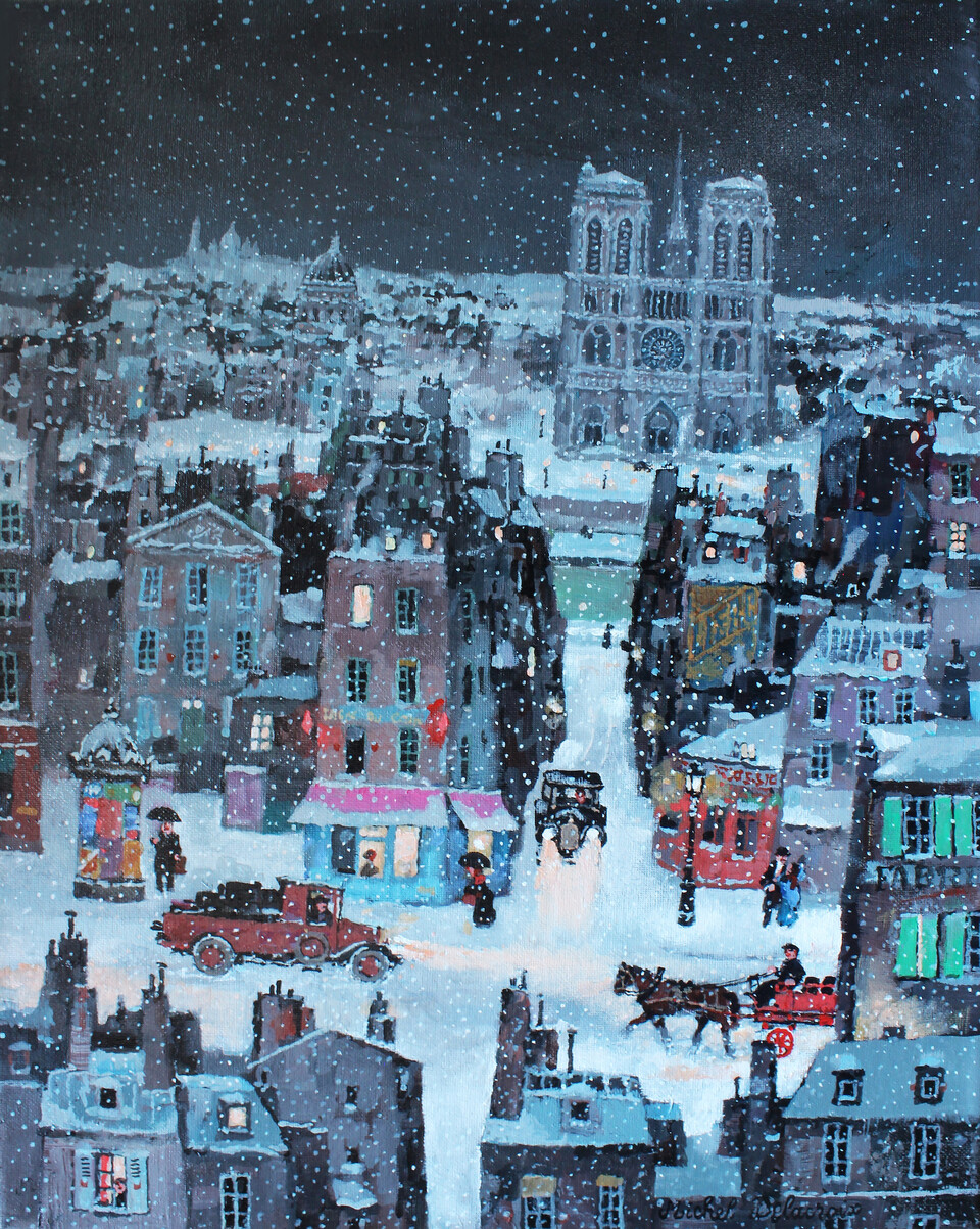 Paris, nuit de neige, 2023 © Michel Delacroix