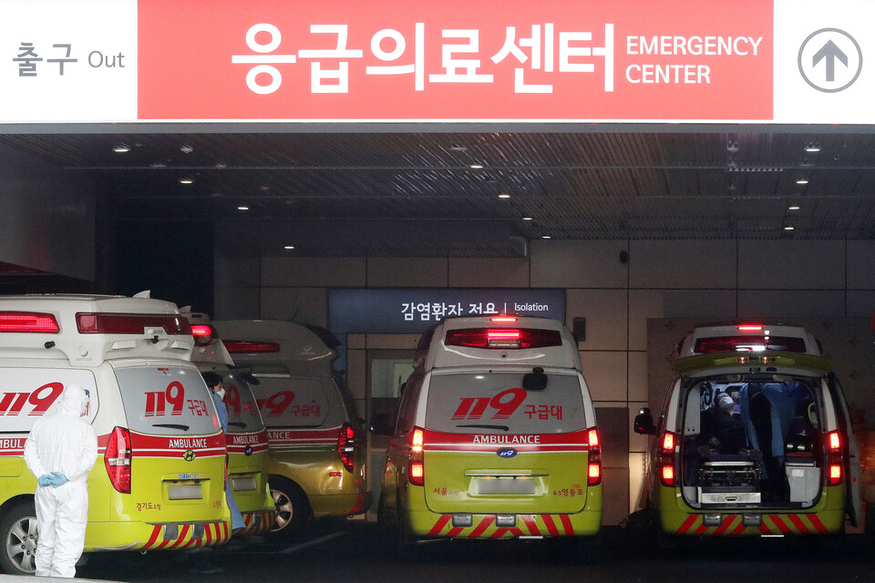 서울 소재 모 응급의료센터의 모습. 위 사진은 기사와 직접 관련 없음. [사진제공=뉴시스]