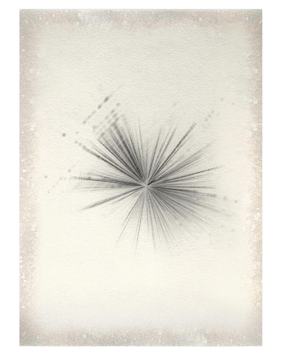 허무로 가는 길, 27x35 cm, photogram, Gelatin silver print, 2023.