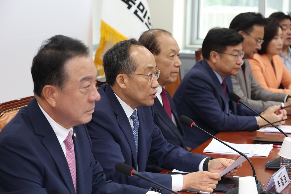 국민의힘 추경호 원내대표. [사진출처=뉴시스]