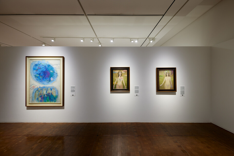 &lt;영혼을 울리는 바람을 향하여&gt;전시 전경. [사진제공=서울시립미술관]<br>