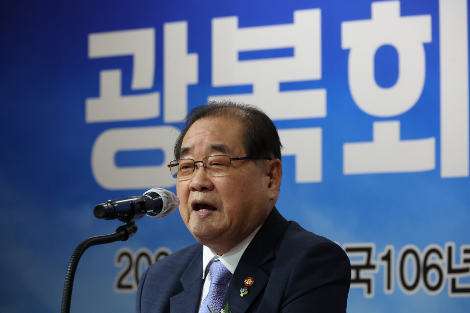 이종찬 광복회장. [사진출처=뉴시스]