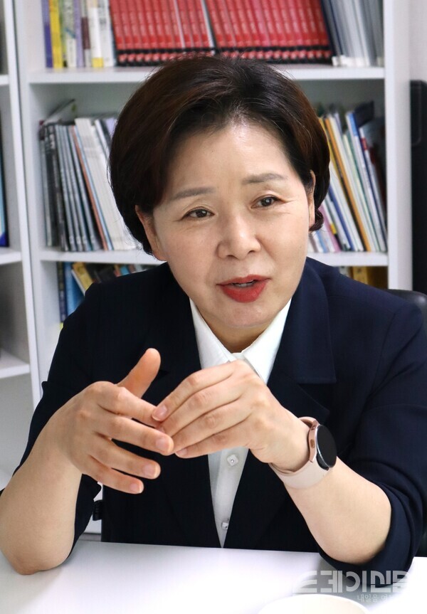양향자 전 의원이 투데이신문과 인터뷰를 진행하고 있다. ⓒ투데이신문