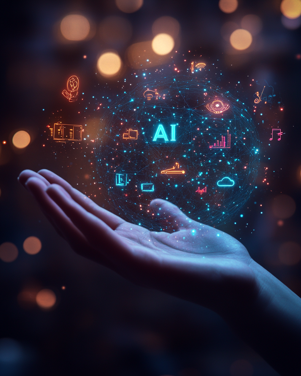 인공지능(AI)&nbsp;미드저니가 AI와 기술 패권 경쟁을 주제로 생성한 이미지&nbsp;&nbsp;