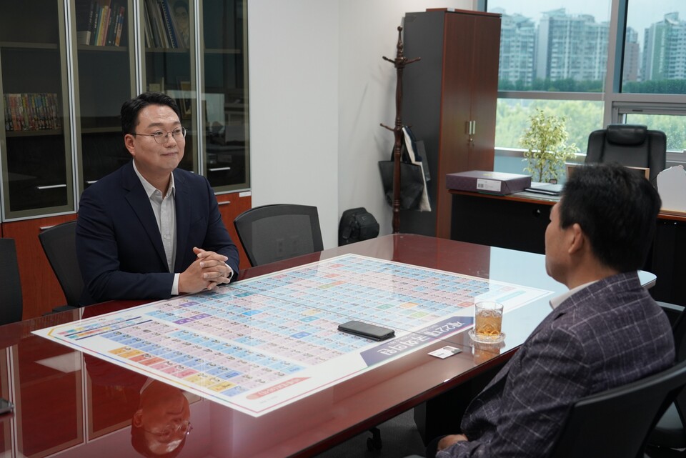 천하람 개혁신당 원내대표가 투데이신문과 인터뷰하고 있다. [사진제공=천하람 의원실]