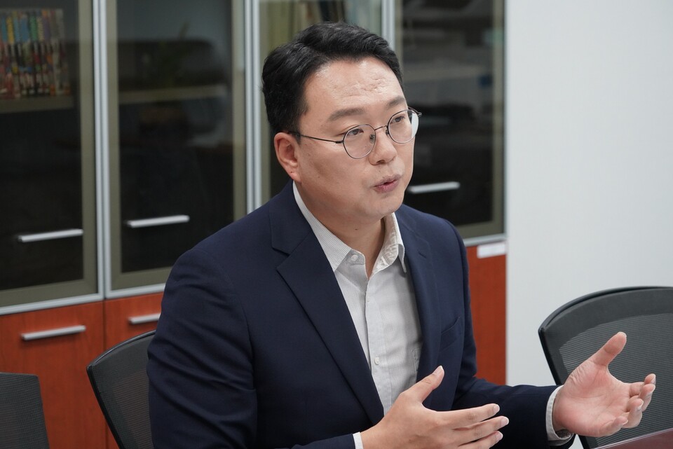 천하람 개혁신당 원내대표가 투데이신문과 인터뷰하고 있다. [사진제공=천하람 의원실]