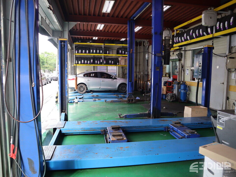 황씨가 근무하는 정비소. ⓒ투데이신문