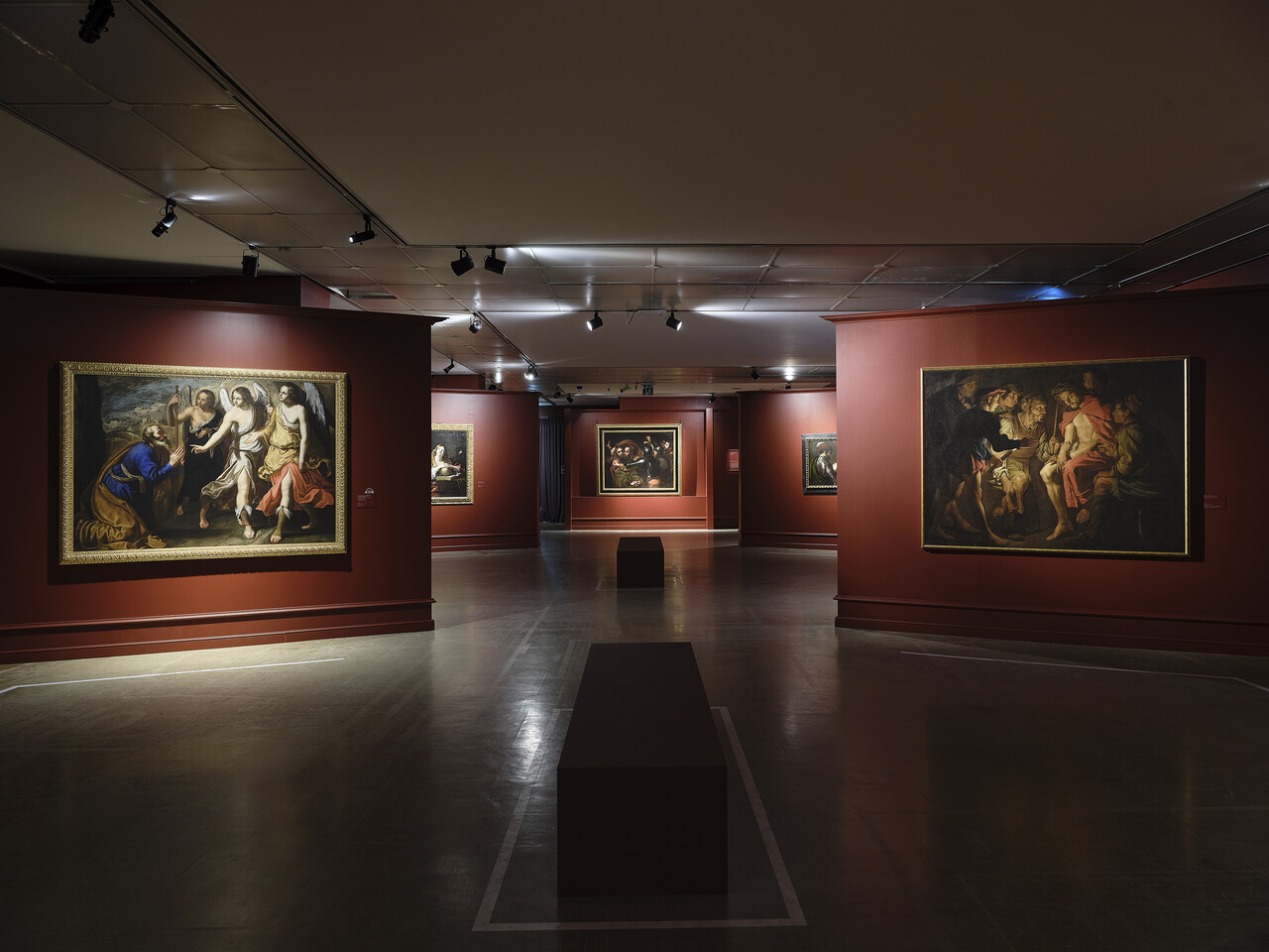 &nbsp;&lt;빛의 거장 카라바조&gt; 전시 전경 [이미지제공=액츠매니지먼트]<br>