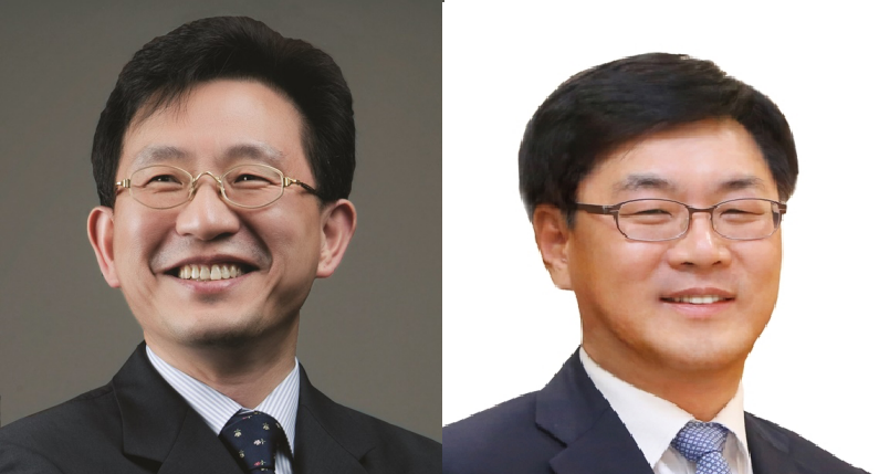 왼쪽부터 정경구 HDC현대산업개발 대표이사 사장, 김회언 HDC 대표이사 부사장