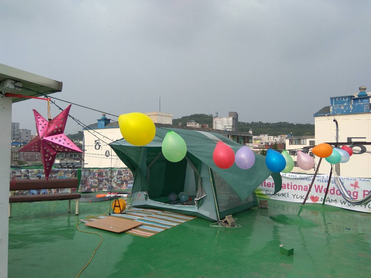 뮤지컬 '달빛옥상'에 배경이 된 실제 옥상. [사진제공=본인]