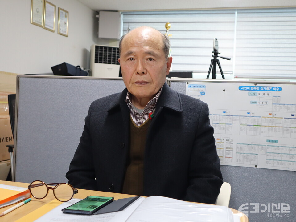 여순가족 여수유족회 서장수(73) 회장이 본보와 인터뷰를 진행하고 있다. ⓒ투데이신문