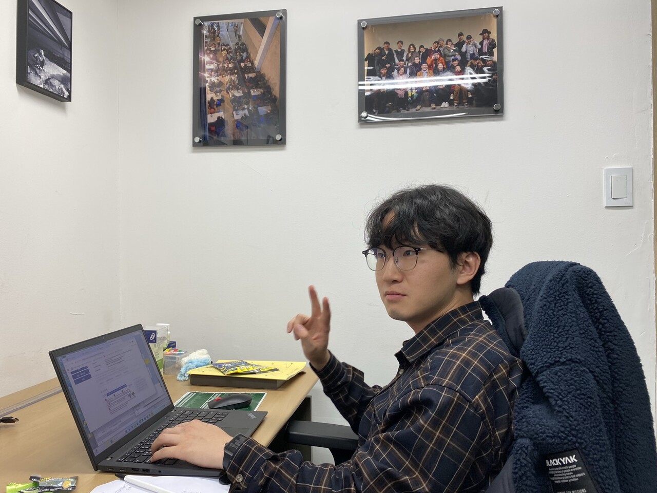 경준씨가 한 사회복지센터에서 근무하고 있다. [사진제공=본인]