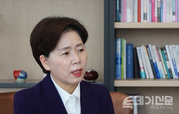 국민의힘 양향자 전 의원이 지난 11일 서울 여의도에 위치한 전경련 회관에서 투데이신문과 인터뷰하고 있다.&nbsp;ⓒ투데이신문<br>