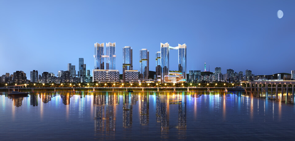 포스코이앤씨 용산정비창 전면 제1구역 조감도 [사진=포스코이앤씨]