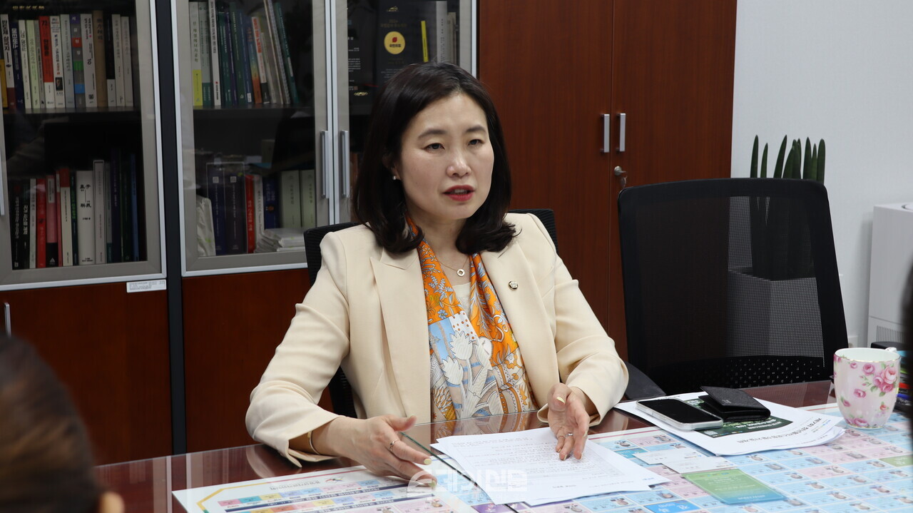 국민의힘 김소희 국회의원이 투데이신문과 인터뷰하고 있다. ©투데이신문