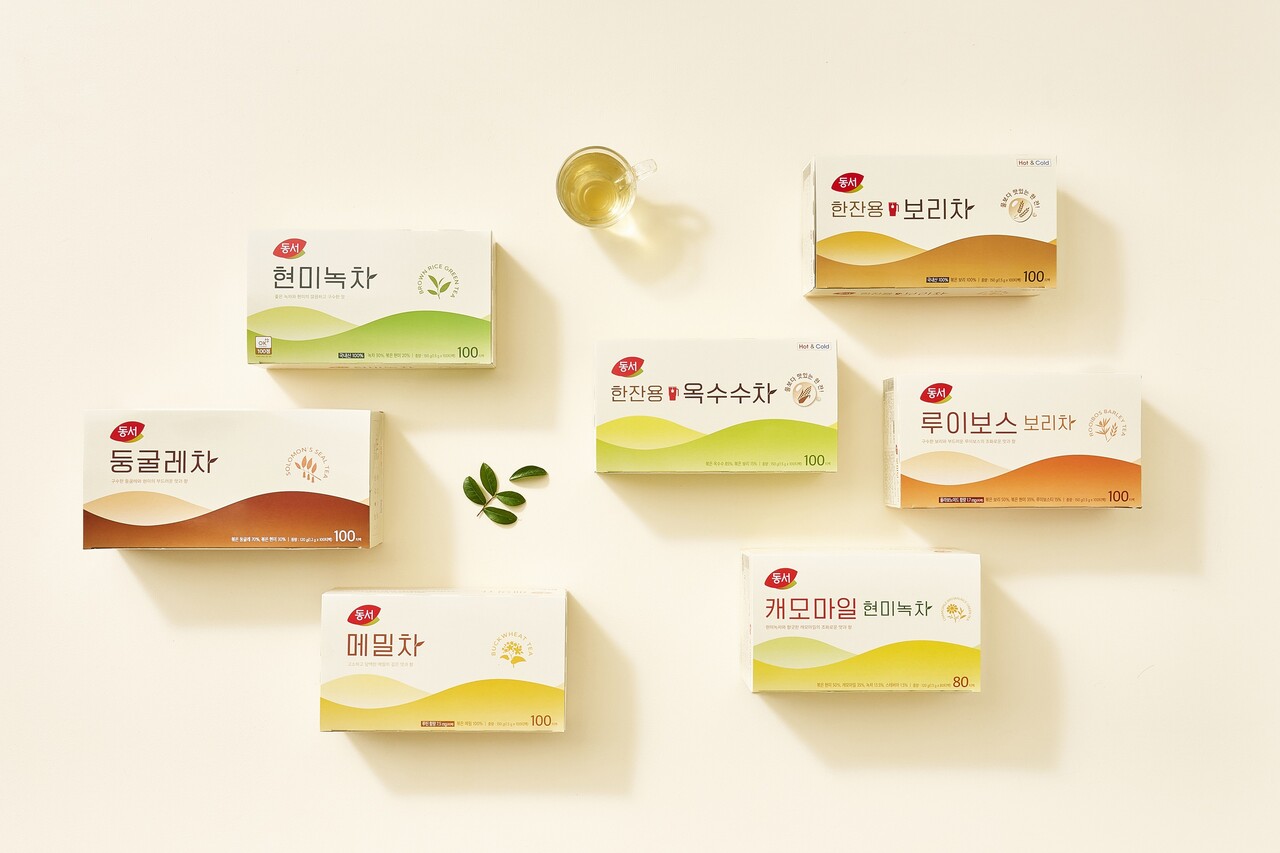 동서 차(茶)&nbsp;신규 디자인 적용 이미지. [사진=동서식품]