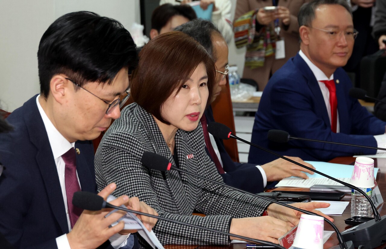 국민의힘 김미애 의원이 지난달 24일 오후 서울 여의도 국회 의원회관 간담회의실에서 열린 대전 초등학생 사망사건 후속조치 위한 긴급 간담회에서 발언을 하고 있다. [사진제공=뉴시스]