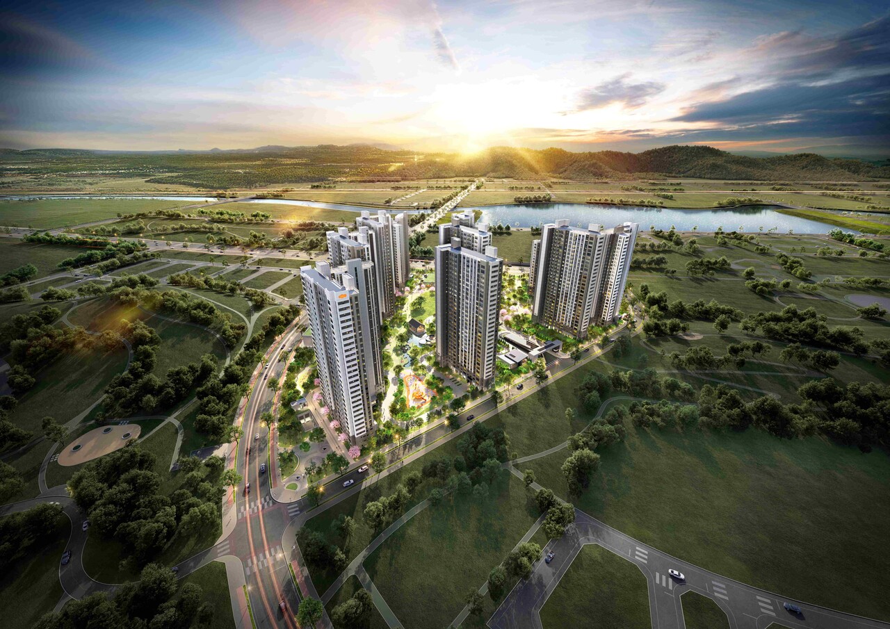 ‘광명시흥 민간참여 공공주택사업’ S1-10·B1-3블록 조감도.[사진=DL이앤씨]