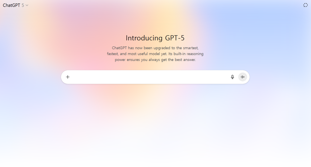 오픈AI가 8일 최신 AI 언어모델 ‘GPT-5’를 공개했다. [사진=화면 캡처]