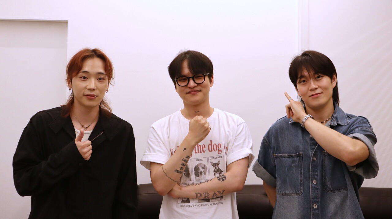 투모로우의 멤버 (왼쪽부터) 한음, 양준혁, 김현택 ©투데이신문