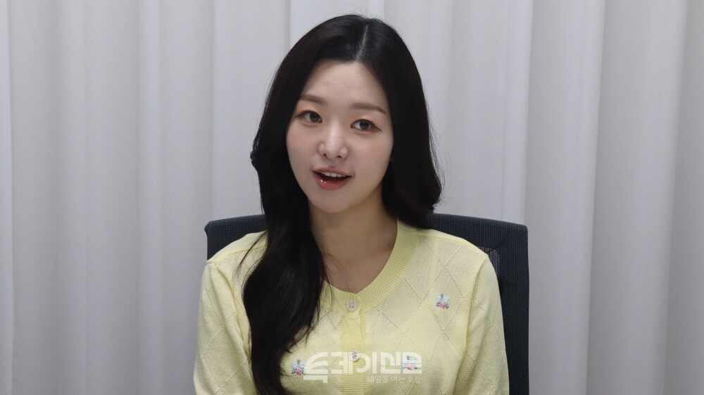 노희지 앵커가 투데이신문과 인터뷰하고 있다.&nbsp;ⓒ투데이신문<br>