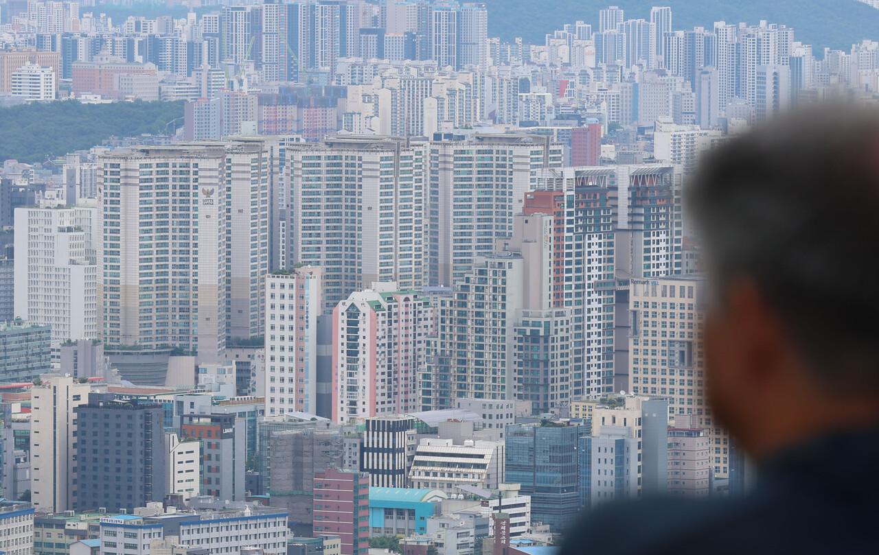 서울 중구 남산에서 바라본 아파트단지. [사진=뉴시스]