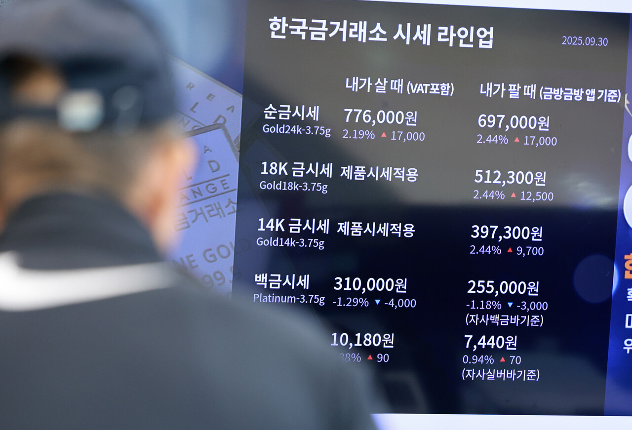 지난 30일 미 정부 셧다운과 약달러 영향에 금 1온스(28.35g) 당 가격이 3800달러 선을 넘어섰다. [사진=뉴시스]