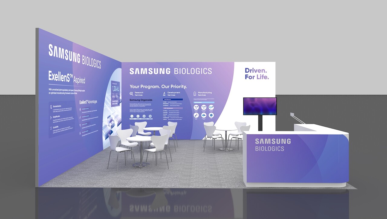 바이오플러스-인터펙스 코리아 2025 삼성바이오로직스 부스 이미지.[사진=삼성바이오로직스]