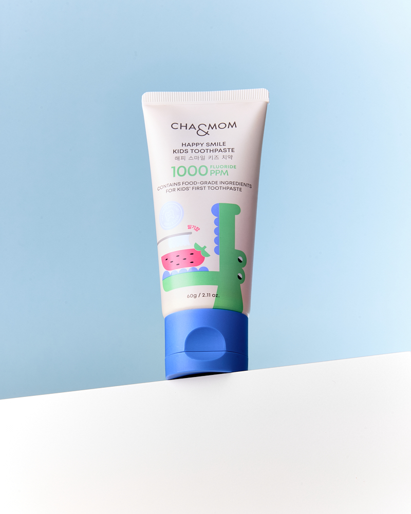 차앤맘 해피 스마일 키즈 치약 제품. [사진=차바이오F&C]